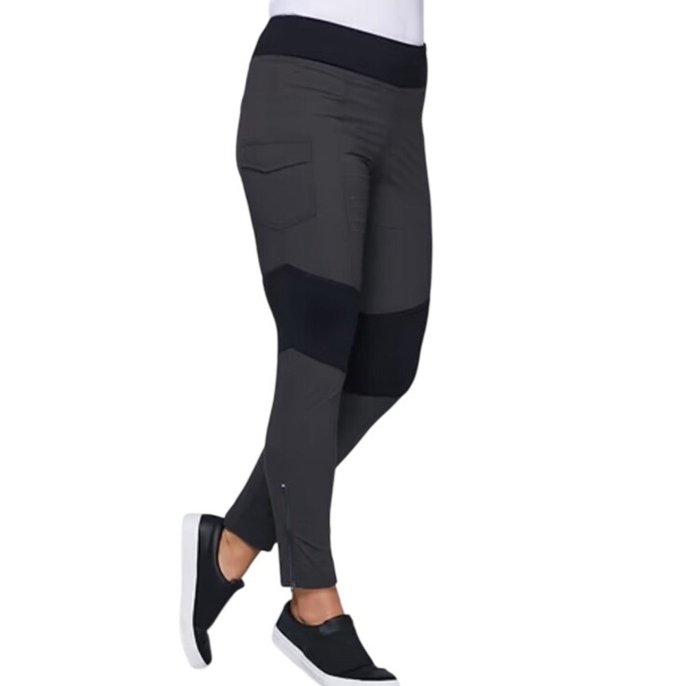 Anatomie Daniella Jogger Stripe Travel Pants Casual Outdoor Green Black Large